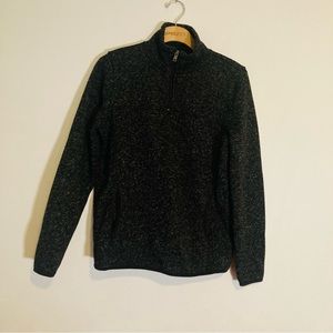 Thread supply size large Heather 1/4 zip fleece